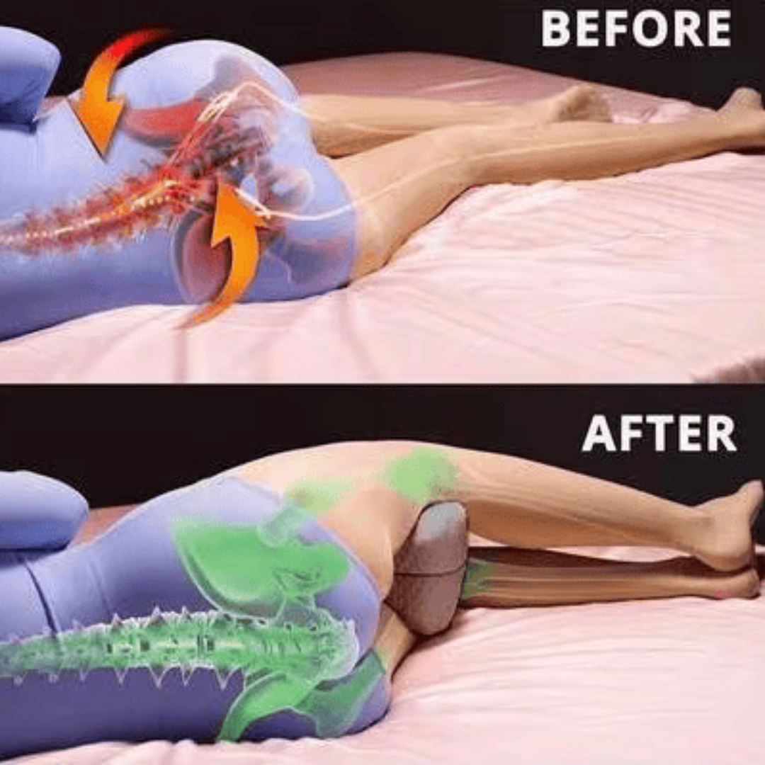 Spine Alignment Pillow for Hip and Back Pain Relief